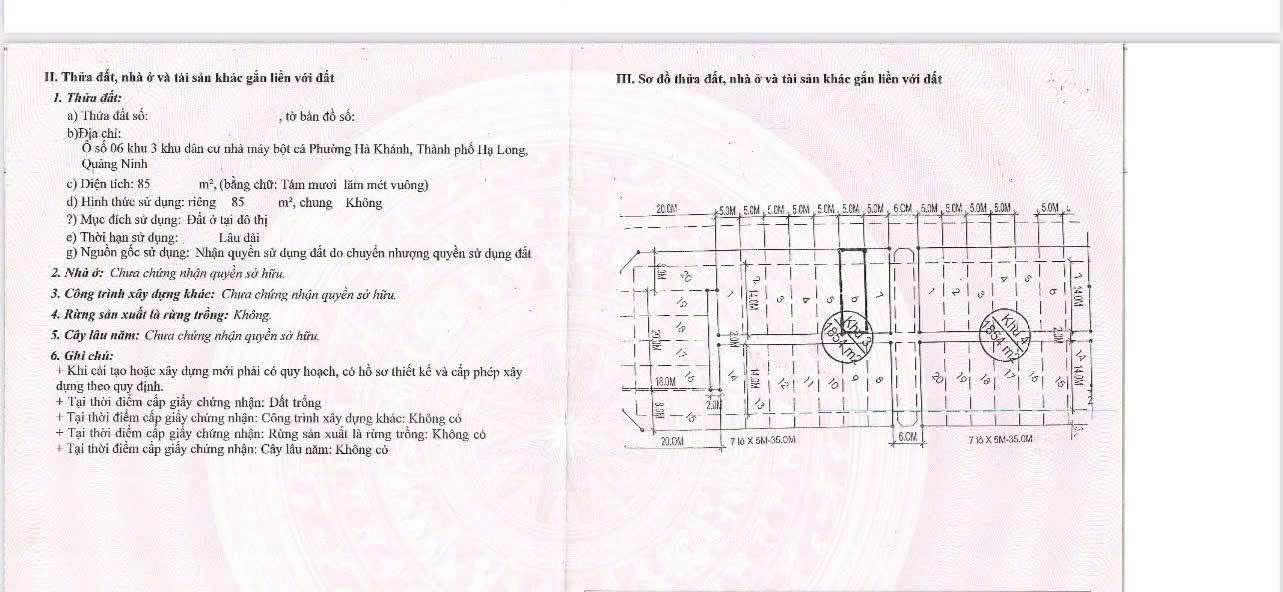 Đất nền khu dân cư Bột Cá, Hạ Long 85m² giá chỉ 3 tỷ - Sổ đỏ chính chủ!