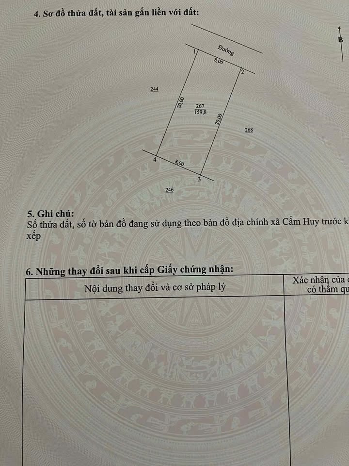 Đất nền xã Cẩm Quang, Huyện Cẩm Xuyên 160m² giá 1 tỷ - Cơ hội đầu tư tuyệt vời!