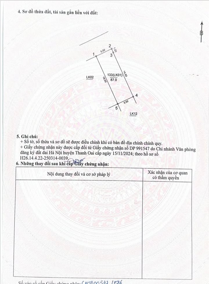 Đất nền Thị trấn Kim Bài, Huyện Thanh Oai 87m² giá 8 tỷ - Vị trí đắc địa ngay trung tâm