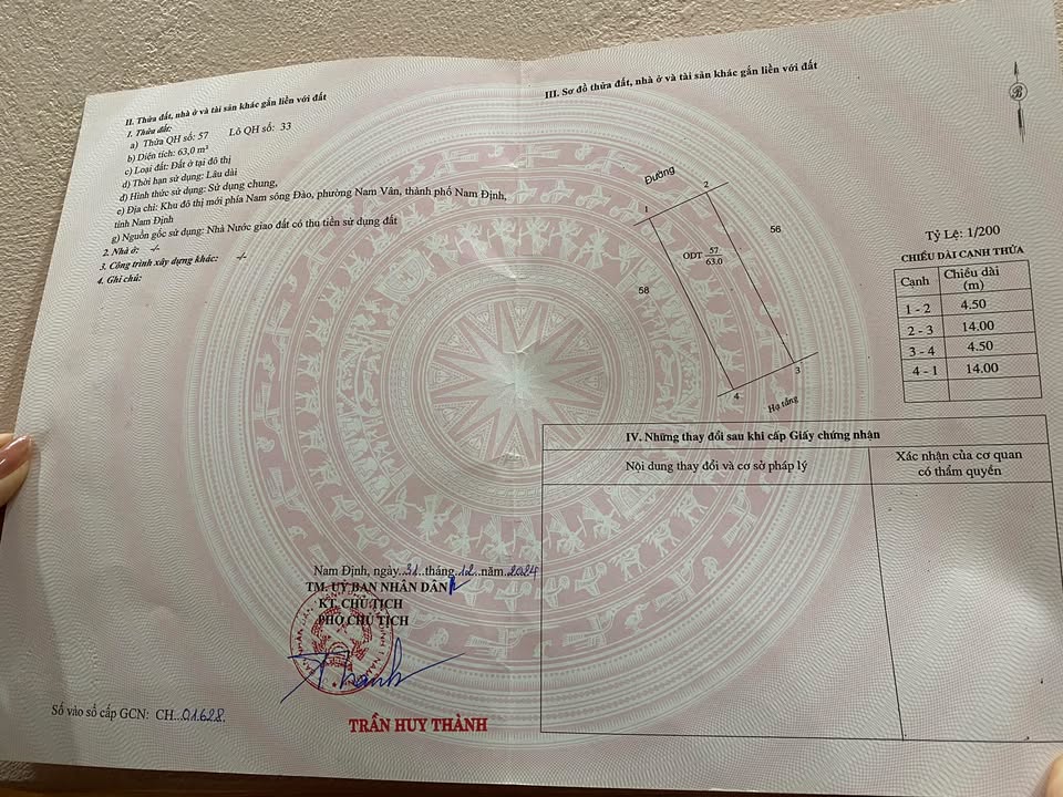 Đất nền đường đôi Phường Cửa Nam 63m² giá thỏa thuận - Đầu tư sinh lời ngay!