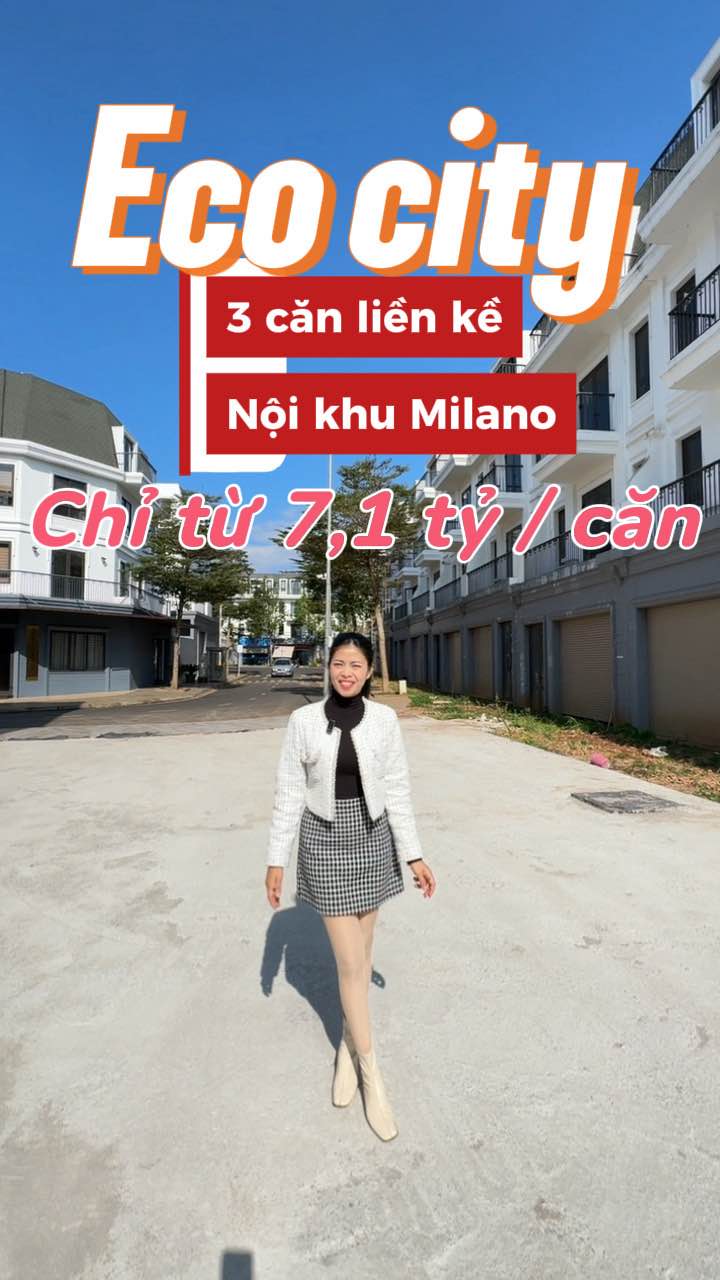 Townhouse Milano - Eco City Buôn Ma Thuột 135m² giá 7,1 tỷ - Đầu tư sinh lời cao!