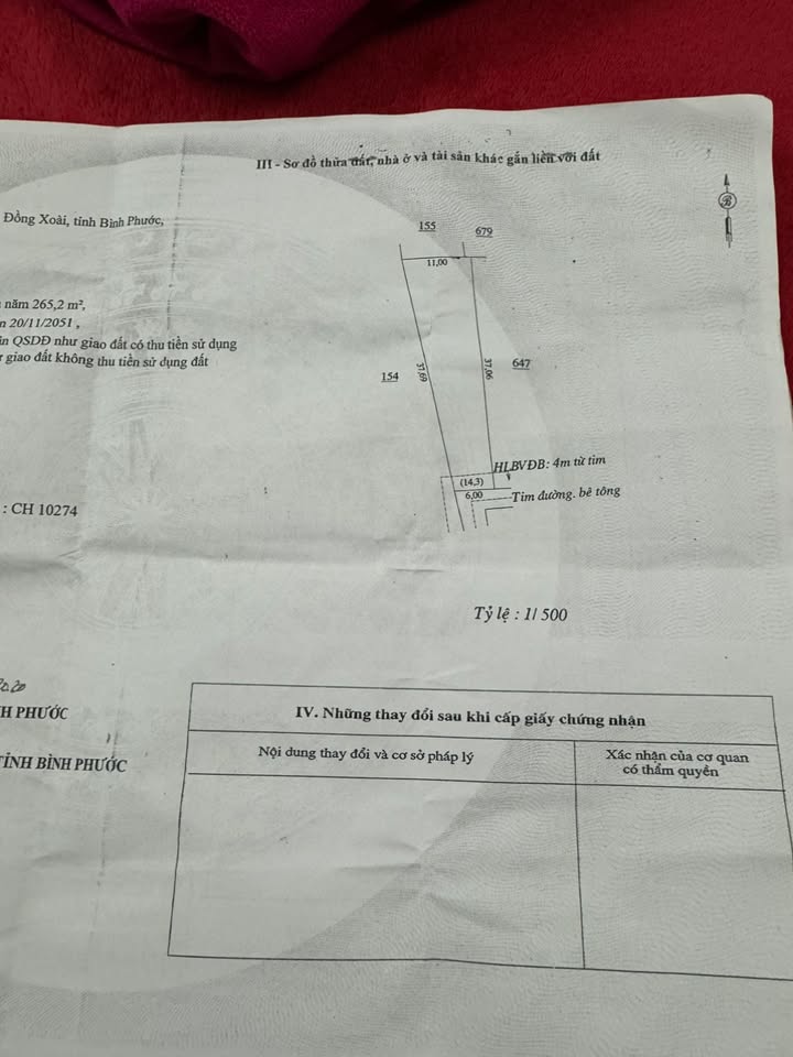Nhà bán Phường Tân Xuân, Đồng Xoài, 222m² giá 1.05 tỷ - Đường ô tô, gần trường học, siêu thị!