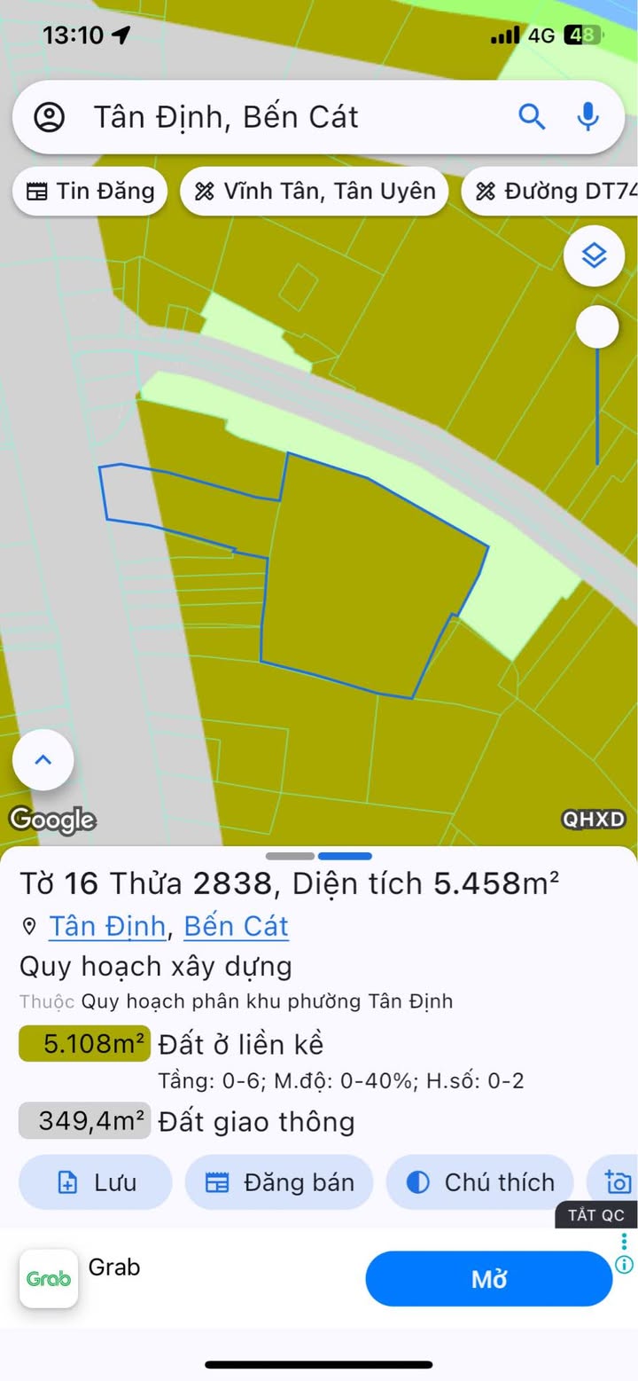 Đất mặt tiền Quốc lộ 13, Tân Định, Bến Cát, 5900m² giá 3x tỷ - Đầu tư sinh lời!