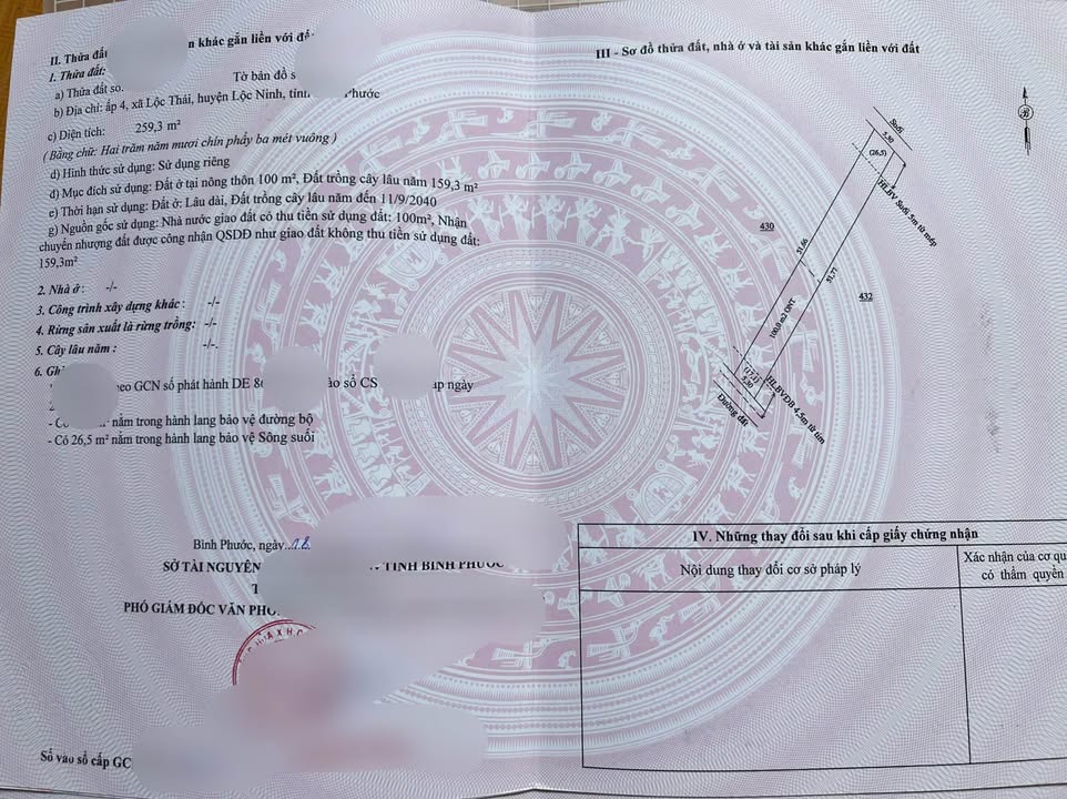 Đất thổ cư Lộc An, Long Thành 265m² giá 200 triệu - Sổ đỏ chính chủ!