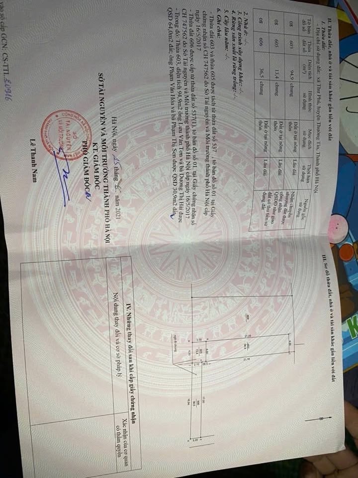 Đất nền Vĩnh Lộc - Chương Dương 94,9m² giá 4.745 tỷ - Chính chủ bán gấp!