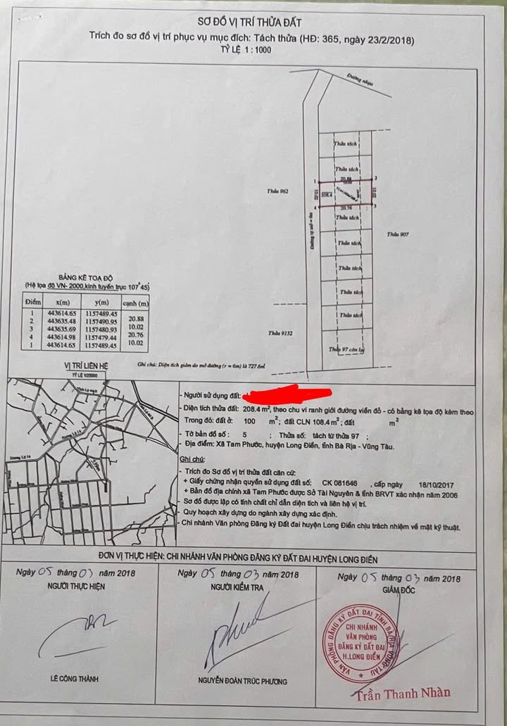 Đất nền Long Điền 200m² giá 1.25 tỷ - Đầu tư sinh lời ngay!