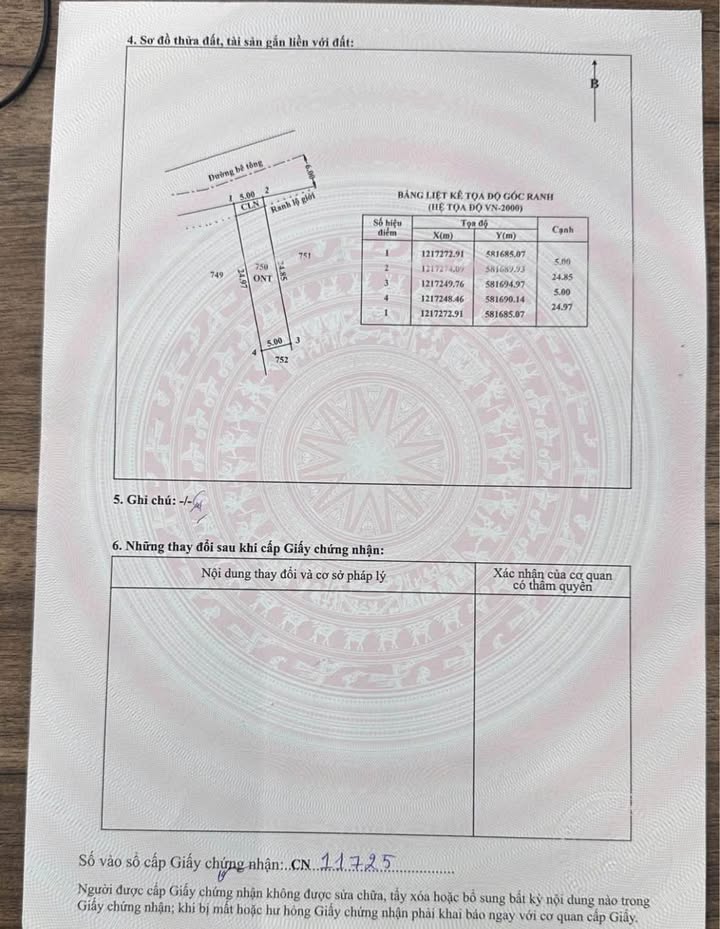 Đất thổ cư Ấp Cây Sộp, Củ Chi 525m² giá 1.75 tỷ - Sổ hồng riêng, thuận tiện xây dựng!