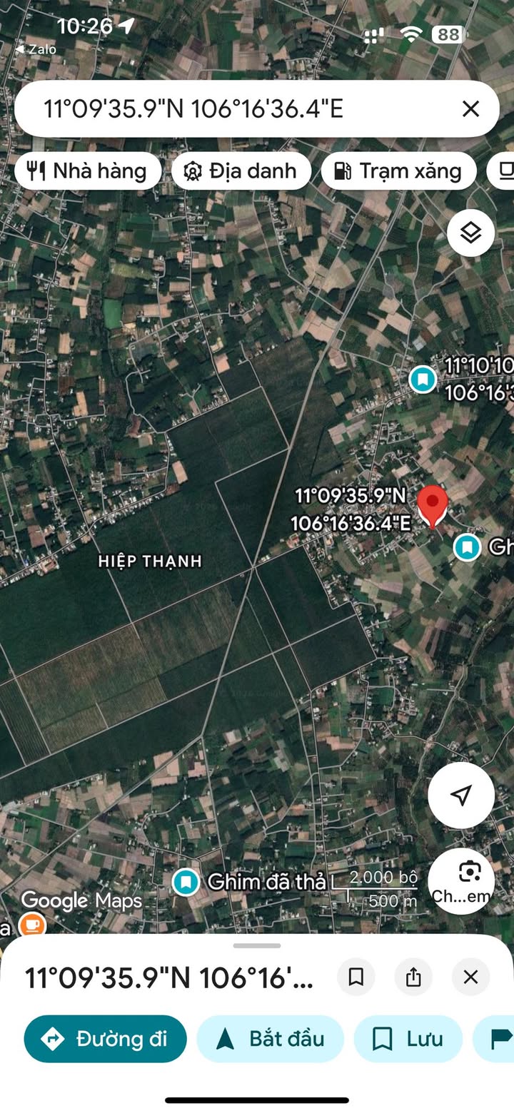 Đất thổ cư 230m² gần KCN Hiệp Thạnh - Giá chỉ 500 triệu!