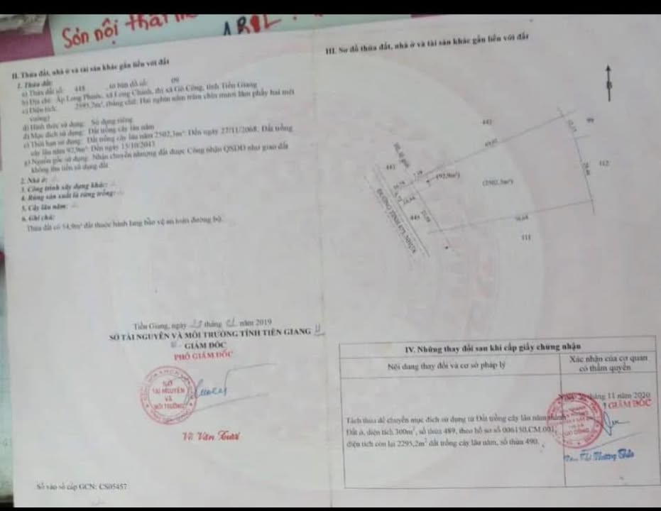 Đất mặt tiền DT873, Bình Xuân, Gò Công 2.595m² giá 9.602 tỷ - Cơ hội vàng đầu tư!