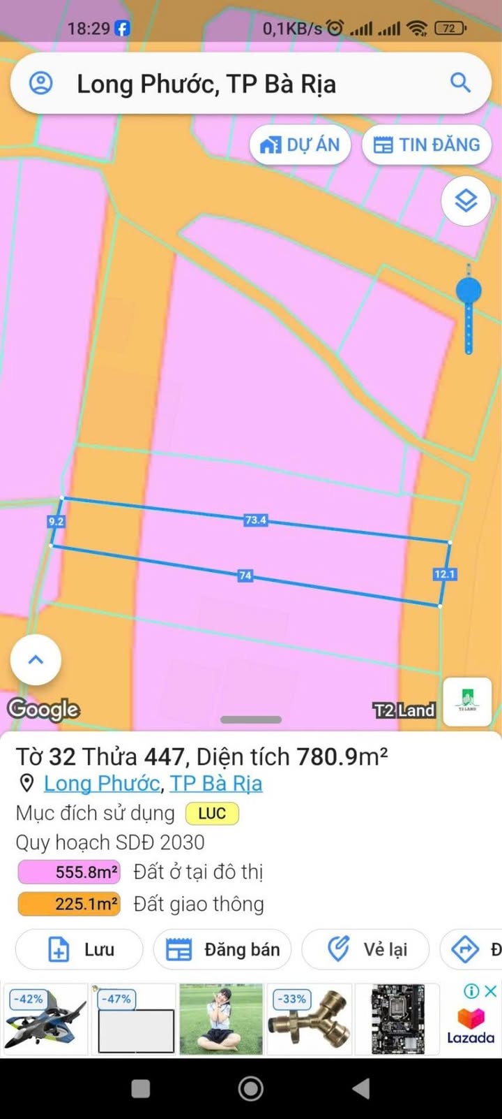 Đất mặt tiền đường HL8 - Long Phước 1409m² giá 11.27 tỷ - Tiềm năng đầu tư lớn!