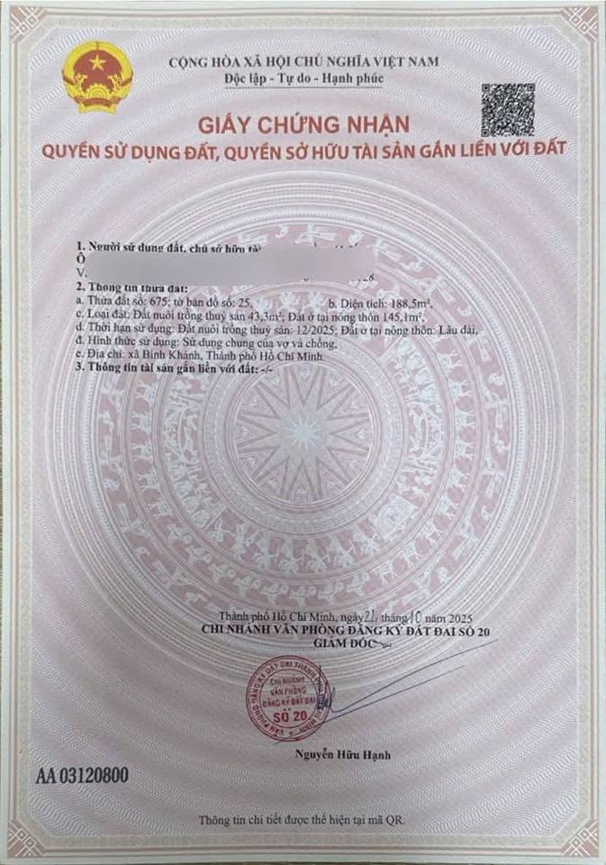 Đất thổ cư Cần Giờ 135m², giá 1.49 tỷ - Đầu tư lý tưởng!