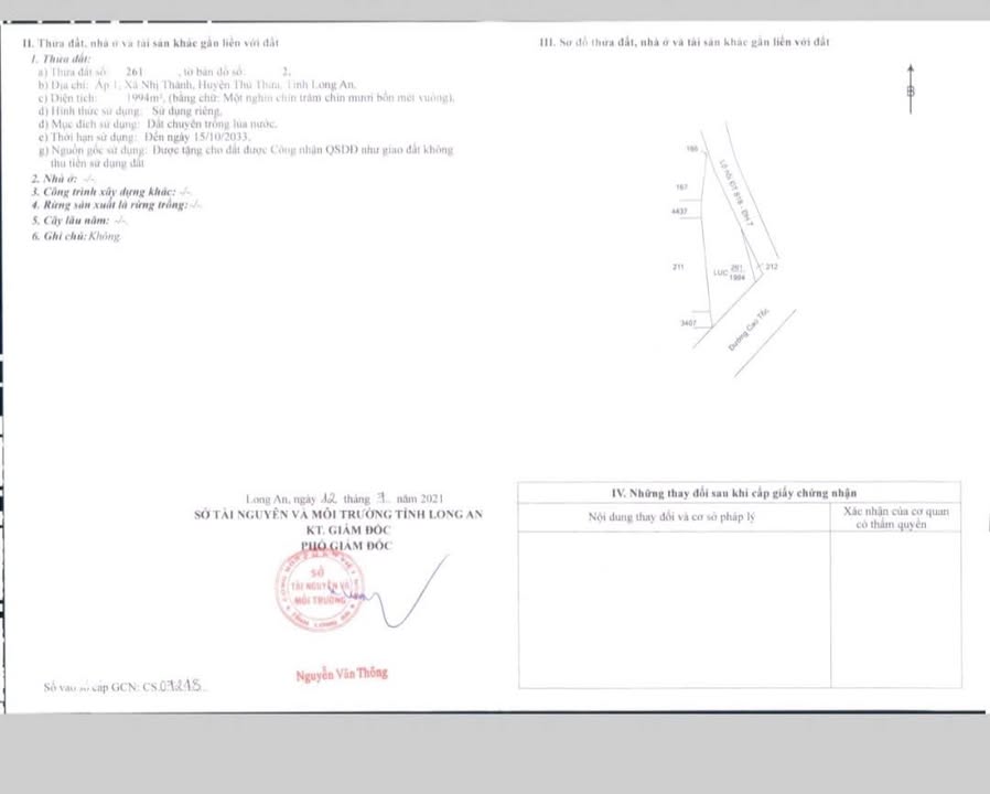 Đất nông nghiệp 7 công tại huyện Thủ Thừa, Long An giá 12.95 tỷ - Đầu tư sinh lời ngay!