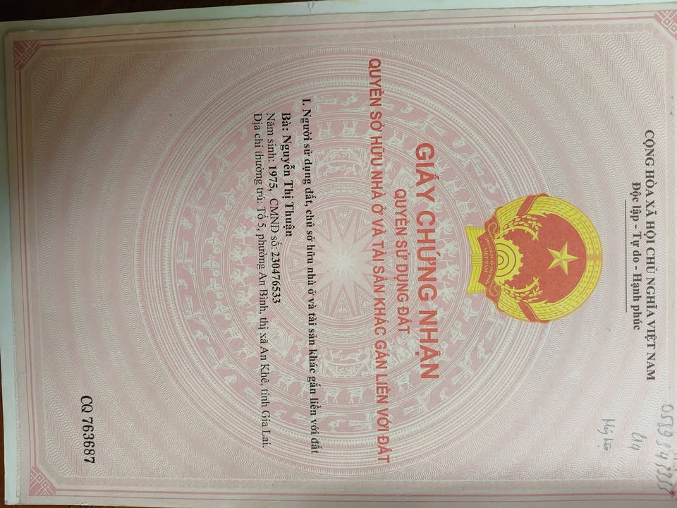 Đất nền phường An Bình, Thị xã An Khê 217m² giá 500 triệu - Cơ hội đầu tư hấp dẫn!