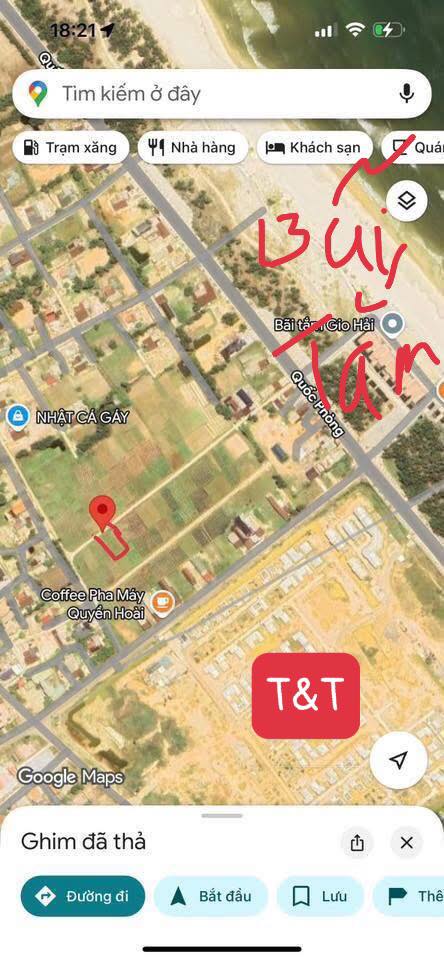 Đất biển Gio Hải 230m² giá 1.6 tỷ - Vị trí vàng gần bãi tắm!