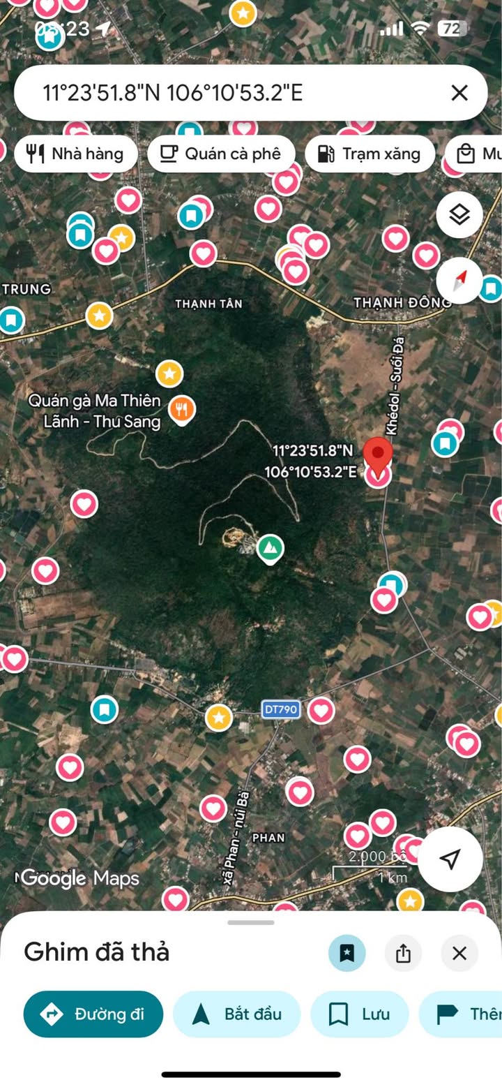 Đất nền 1.2ha Bến Lức, Long An giá 5 tỷ - Gần chân Núi Bà Đen!