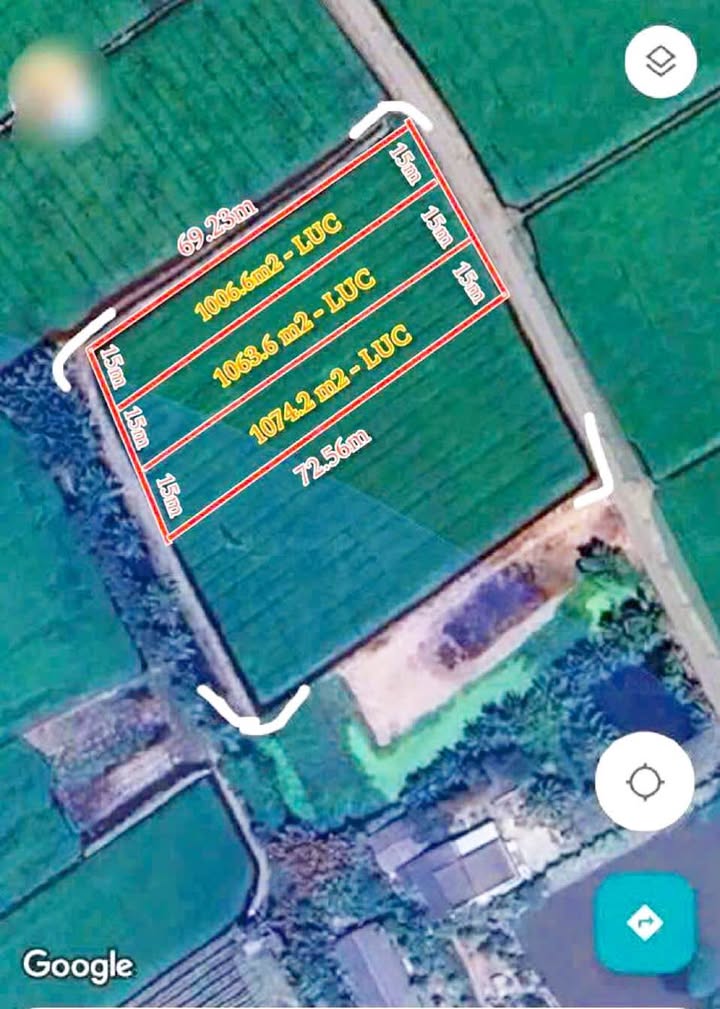 Đất lúa 1000m² xã Bình An - 890 triệu, mặt tiền đường nhựa lý tưởng cho đầu tư!