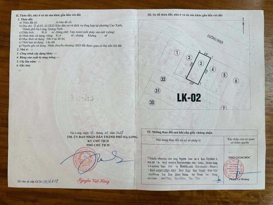 Đất Liền Kề Thẩm Gia Hạ Long 81.6m² - Vị Trí Đẹp, Tiềm Năng Tăng Giá