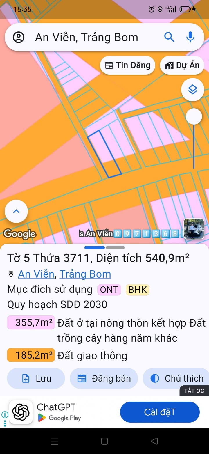 Đất nền 2 mặt tiền đường Phùng Hưng, Biên Hòa, 537m² giá 8.2 tỷ - Đầu tư sinh lời ngay!