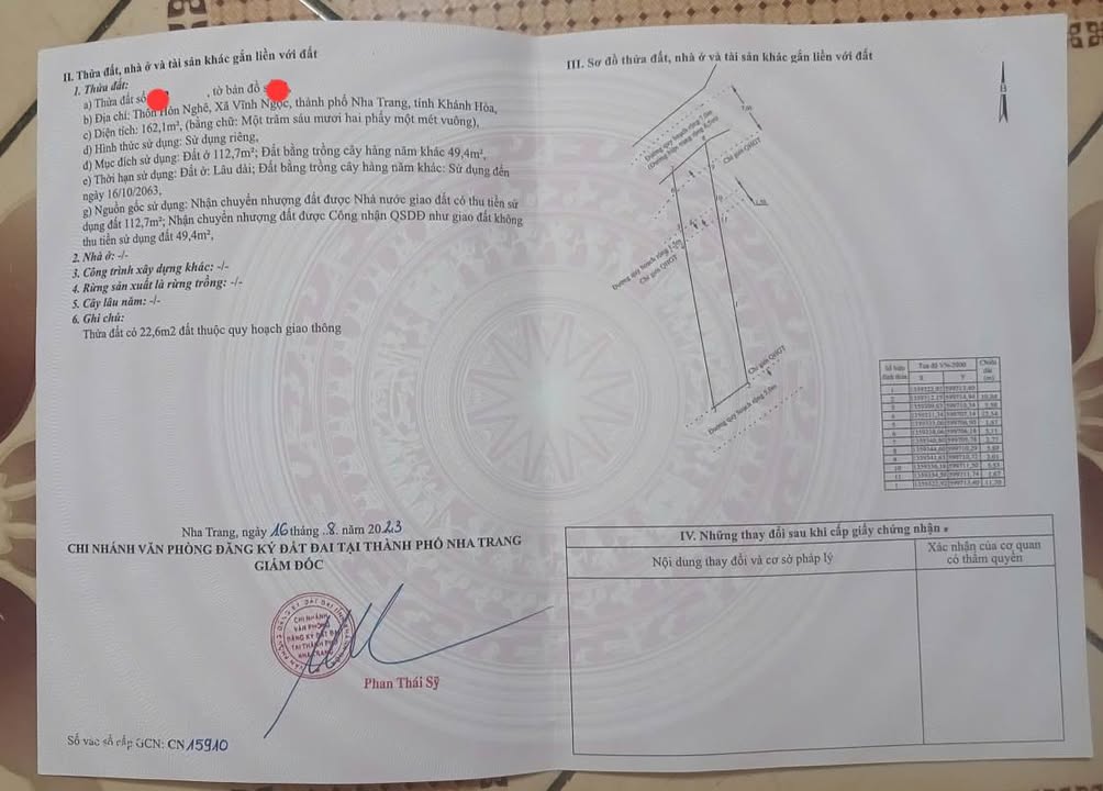 Đất mặt tiền Mai Thị Dõng, Nha Trang 162m² giá chỉ 1.95 tỷ - Đầu tư sinh lời ngay!