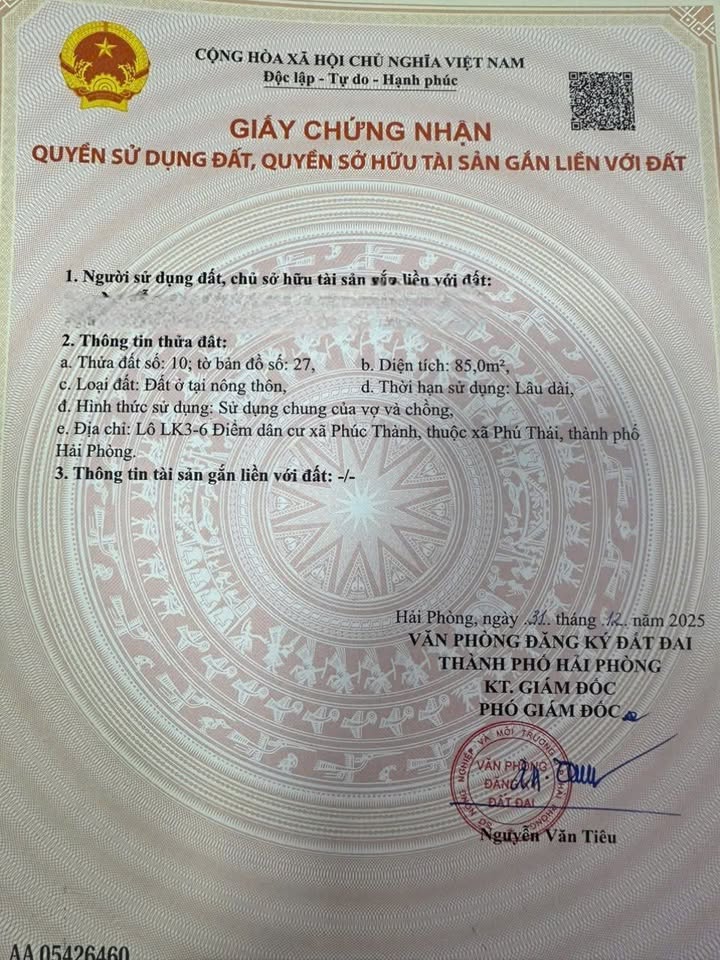 Căn hộ khu BV Kim Thành, 85m², giá 3.23 tỷ - Sổ đỏ chính chủ!