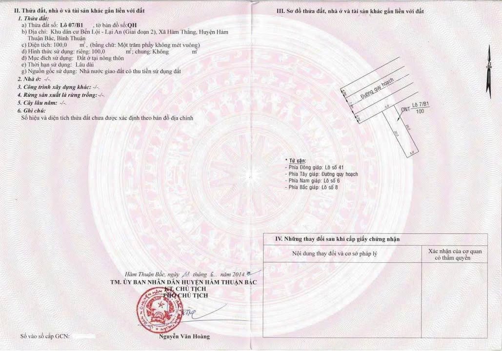 Đất thổ cư KDC Bến Lội - Lại An 100m² giá 2 tỷ - Pháp lý rõ ràng, tiềm năng đầu tư!