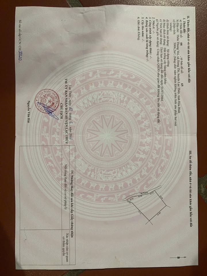 Bán đất trang trại tại Lạc Thủy, Hòa Bình 5006m² - Pháp lý rõ ràng, sổ đỏ chính chủ!