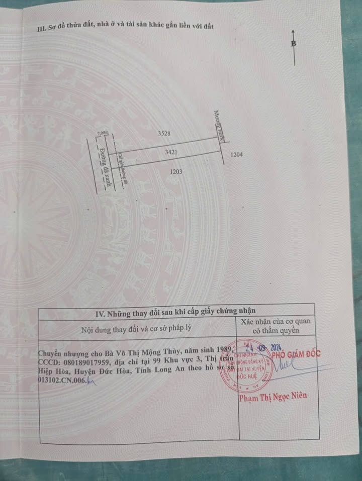 Đất thổ cư 100% 276m² tại Mỹ Thạnh Đông, Đức Huệ - Sổ hồng sẵn, giá chỉ 780 triệu!