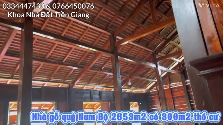Nhà vườn gỗ Nam Bộ 2653m² tại Đồng Tháp - Cơ hội đầu tư hấp dẫn!