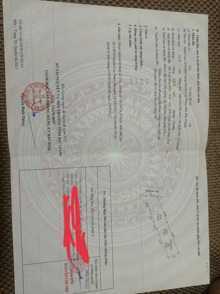 Đất nền thôn Lưu, xã Khám Lạng, 148m² - Giá hấp dẫn, thuận tiện mọi thứ!