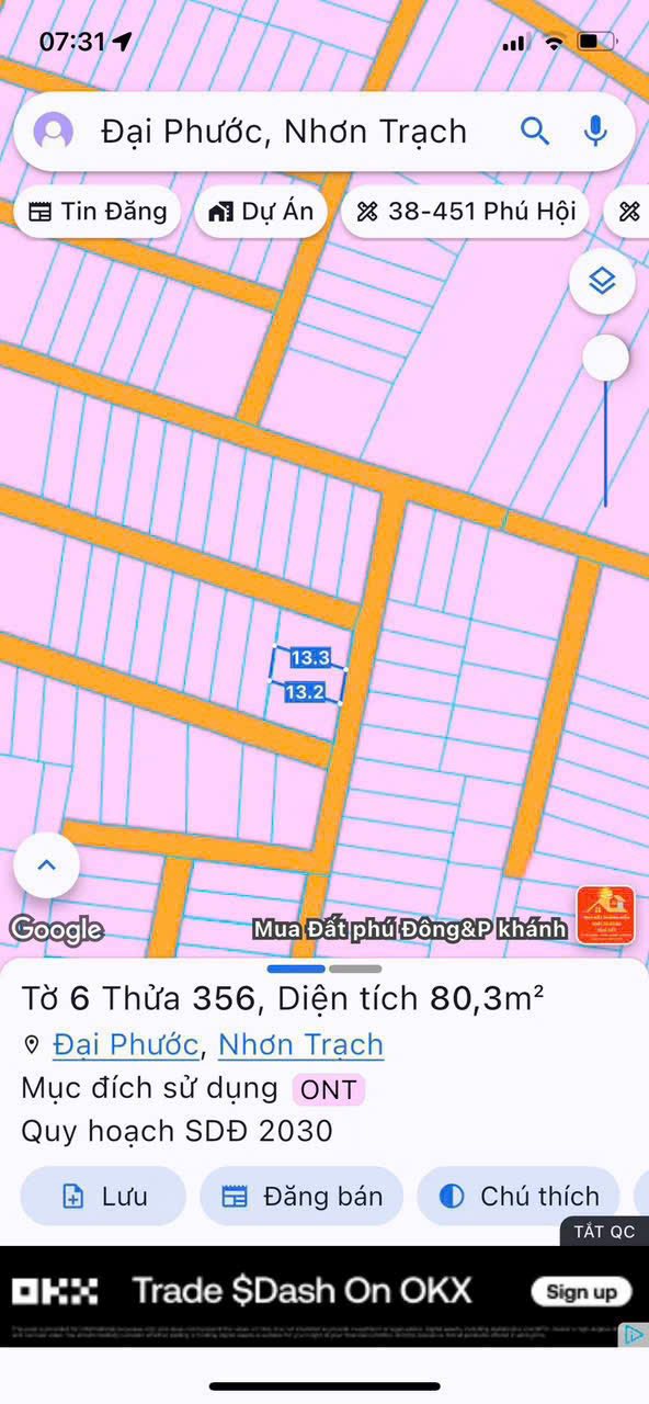 Đất thổ cư Phú Đông, Tiền Giang 80m² giá 2.15 tỷ - Đầu tư sinh lời ngay!