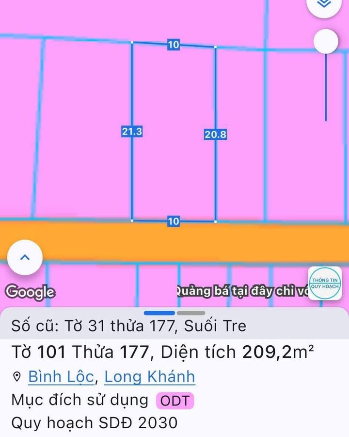 Đất nền Biên Hòa 210m² giá 2.75 tỷ - Sổ riêng chính chủ!