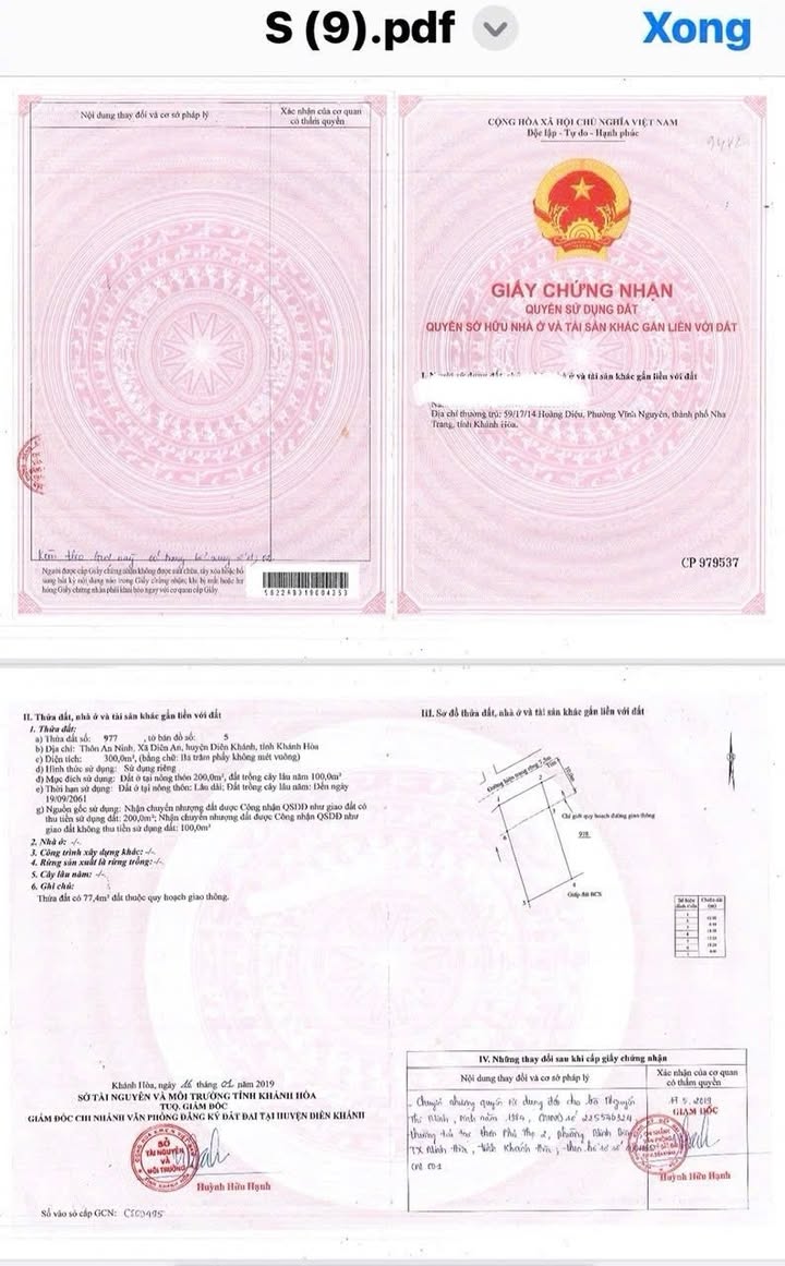 Nhà cấp 4 tại Thôn An Ninh, Diên An, 300m² - Không gian sống lý tưởng!