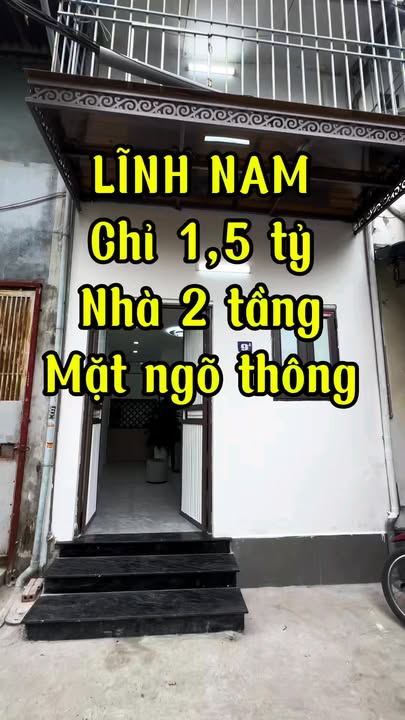 Nhà phố Lĩnh Nam, Quận Hoàng Mai, 20m² chỉ 1.55 tỷ - Ngõ thông thoáng, tiện ích đầy đủ!