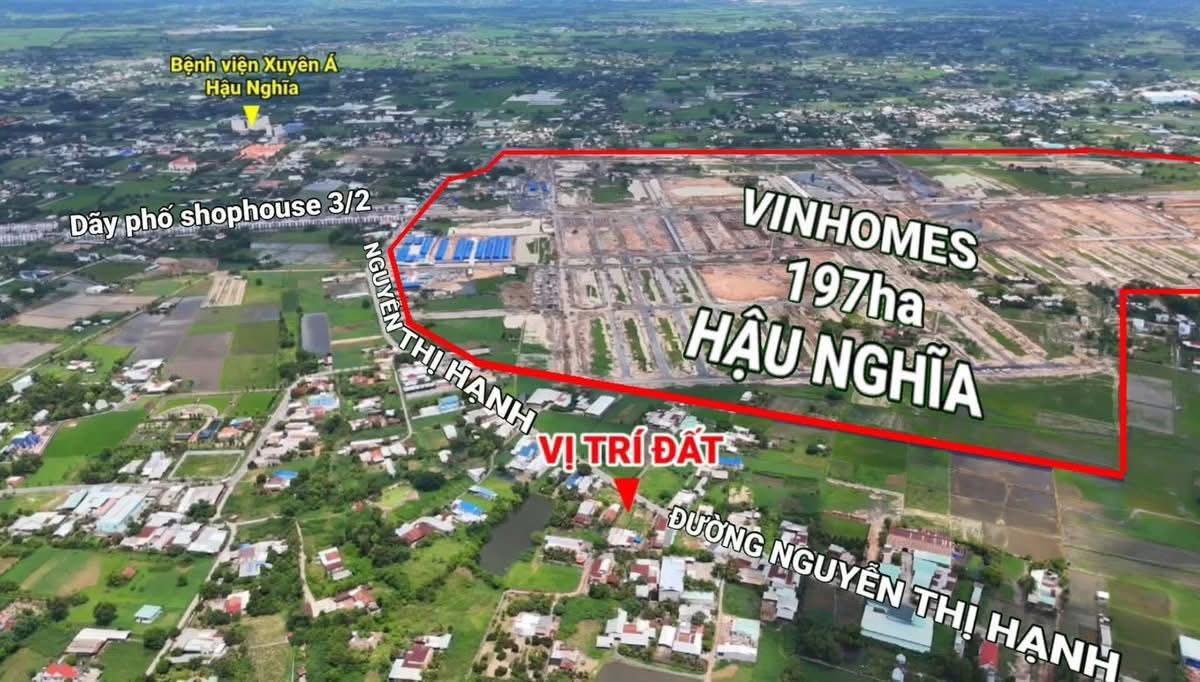 Đất thổ cư 400m² xã Đức Lập Thượng Long An giá 7.9 tỷ - Đối diện Vingroup 197ha!