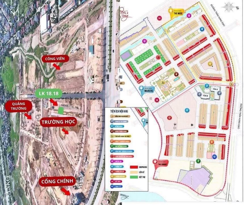 Đất nền DANKORIVERSIDE Hoàng Mai 96m² giá thỏa thuận - Lô góc 3 mặt tiền!