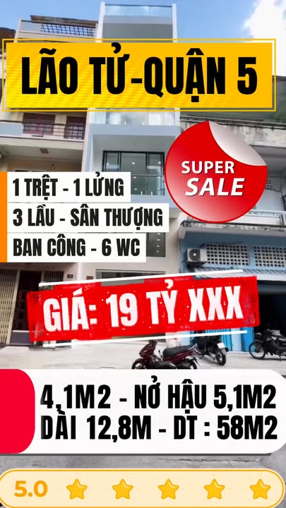 Mặt tiền FrontHouse Lão Tử, Quận 5, 59m² giá 19 tỷ - Kinh doanh đỉnh cao!