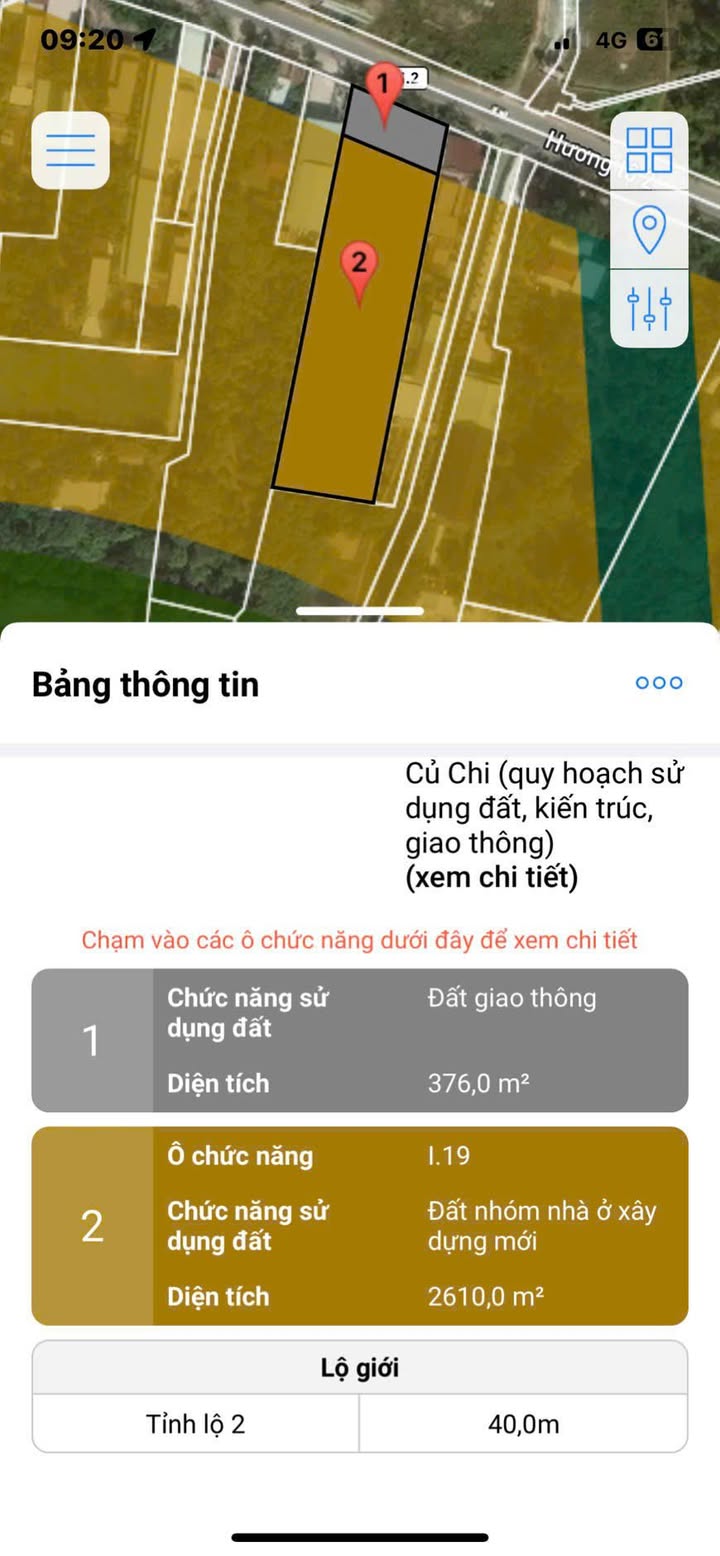Đất nền Hương Lộ 2, Tân An Hội, Củ Chi 3080m² giá 30.8 tỷ - Quy hoạch khu dân cư mới