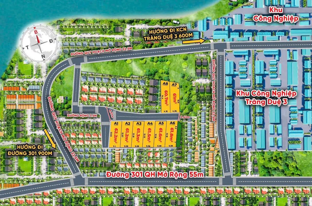 Đất nền Thôn Bạch Đằng, An Lão 60.7m² giá chỉ 610 triệu - Đầu tư sinh lời ngay!