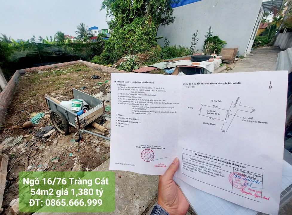 Nhà riêng 16/76 Tràng Cát 54m² giá 1.38 tỷ - Chính chủ bán gấp!