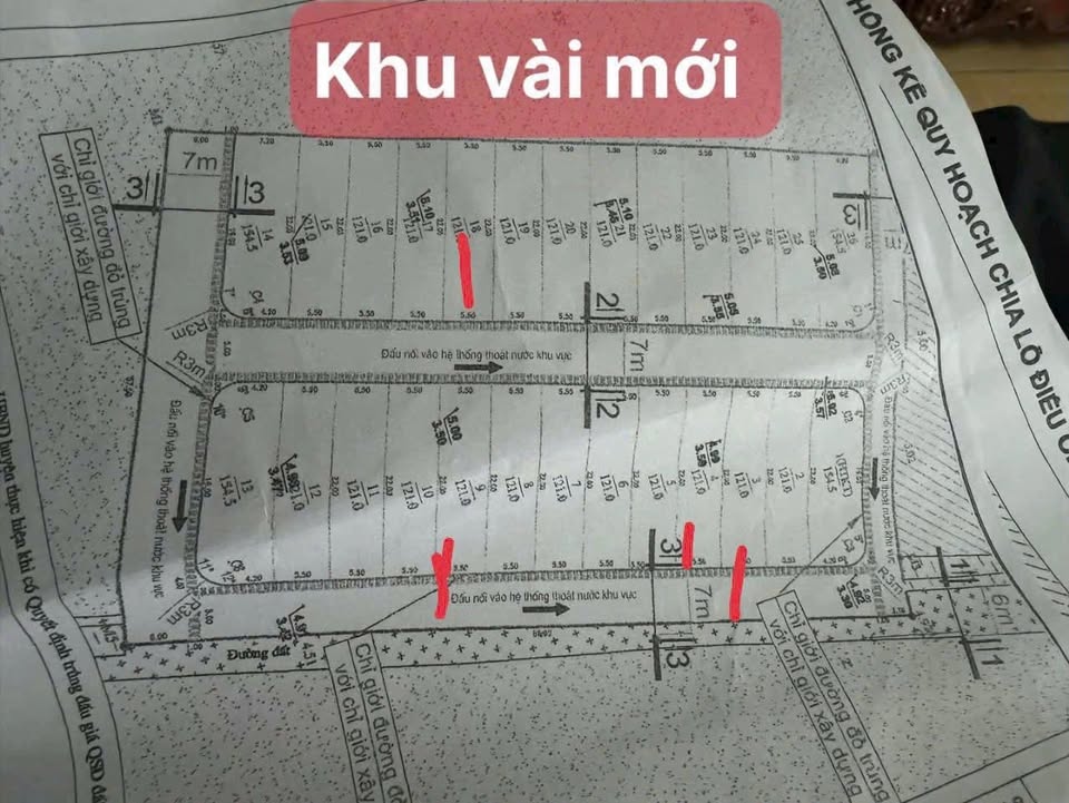 Đất đấu giá khu Vài Mới - Hợp Thanh - Mỹ Đức 121m² giá 2.057 tỷ - Sổ đỏ chính chủ!