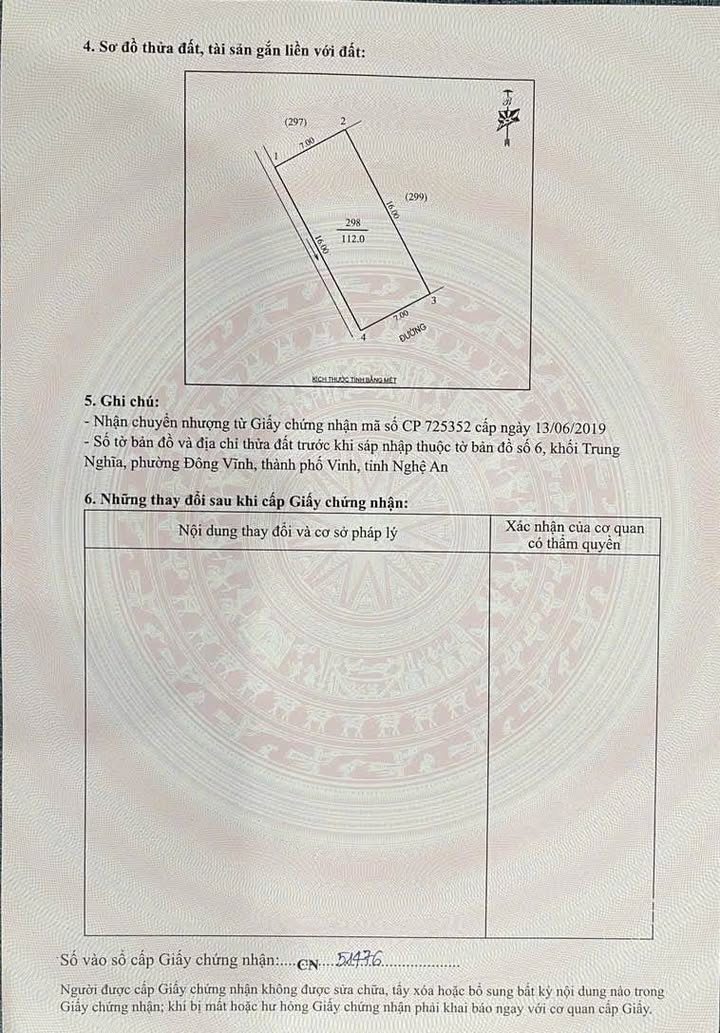 Đất nền Phường Đông Vĩnh 112m² giá 5.1 tỷ - Vị trí đẹp, cơ hội đầu tư sinh lời!