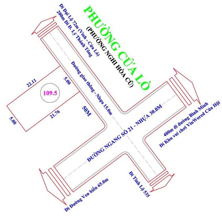 Nhà phố Nghi Hòa, TP Vinh 110m² giá 3 tỷ - Đầu tư sinh lời ngay!