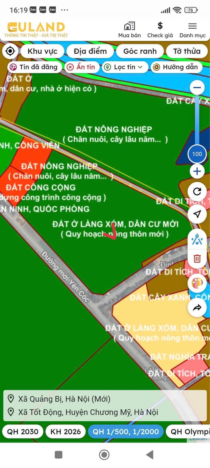 Đất chuyển đổi Hồng Phú, Chương Mỹ 2800m² giá 2.8 tỷ - Phù hợp nhiều loại hình kinh doanh!