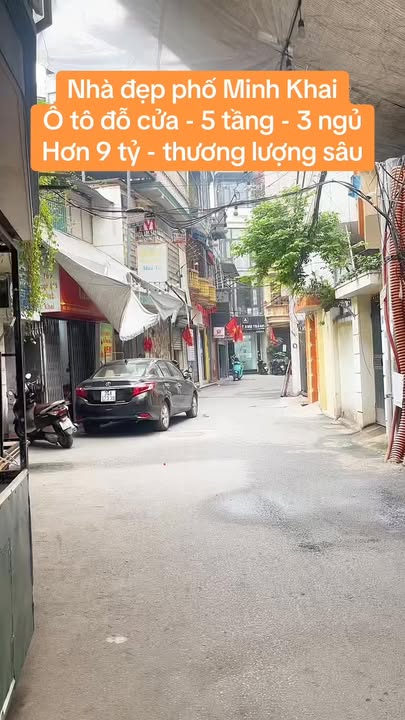Nhà đẹp phố Minh Khai 33m² giá 9.95 tỷ - Ô tô đỗ cửa, sổ đỏ chính chủ!