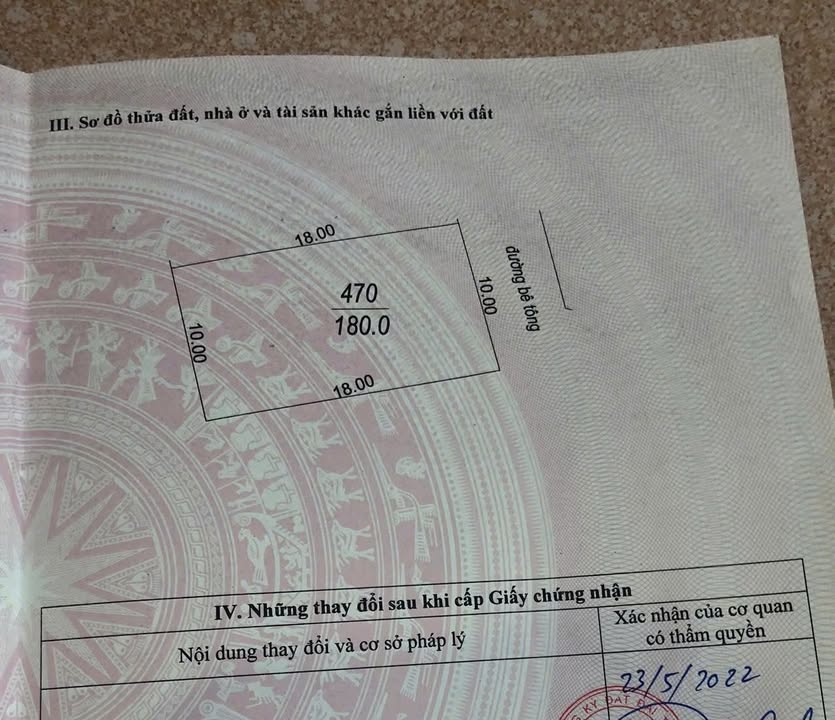 Đất nền Phường Vạn An, Bắc Ninh 180m² giá 1.2 tỷ - Mặt tiền 10m, ô tô vào tận nơi!