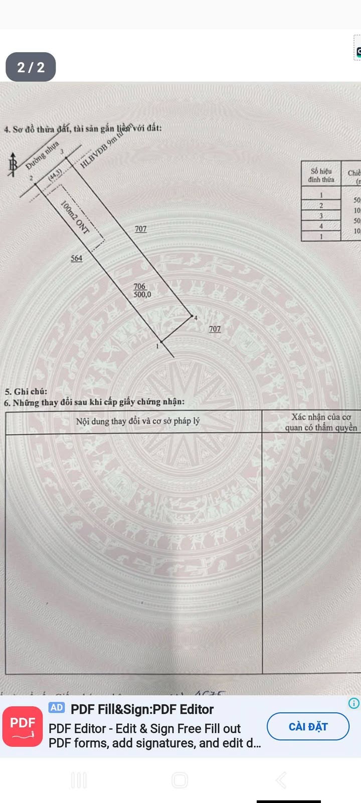 FrontHouse mặt tiền đường nhựa ấp 10, Xã Thiện Hưng, diện tích 500m² - Giá chỉ 850 triệu!