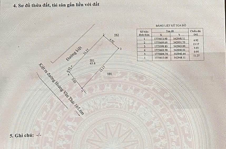 Đất 2 mặt kiệt ô tô Hoàng Văn Thái, Đà Nẵng 64m² giá 2.95 tỷ - Cơ hội đầu tư lý tưởng!