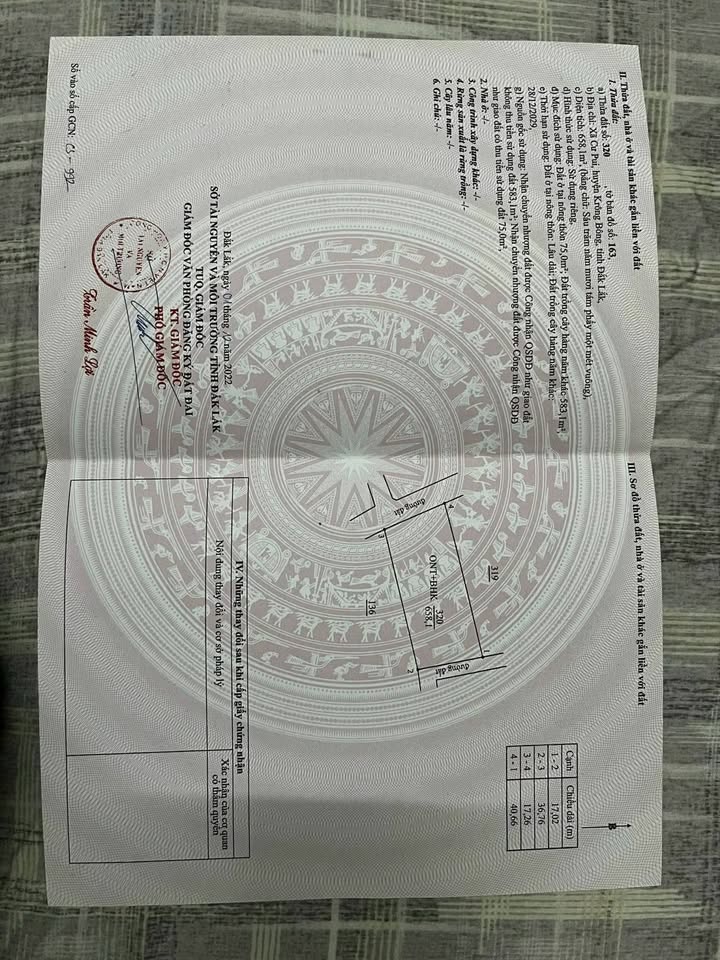 Đất nền Xã Cư Pui 680m² giá 650 triệu - Hai mặt tiền đắc địa!