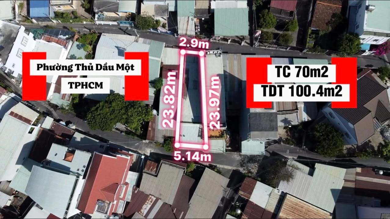 Nhà cấp 4 Thủ Dầu Một 100.4m² giá thỏa thuận - Mặt tiền thông thoáng