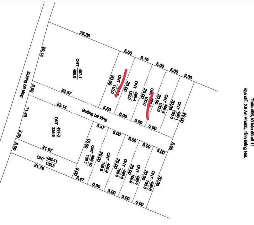 Đất nền Ấp 7 An Phước 110m² giá 900 triệu - Sổ hồng thổ cư 100%